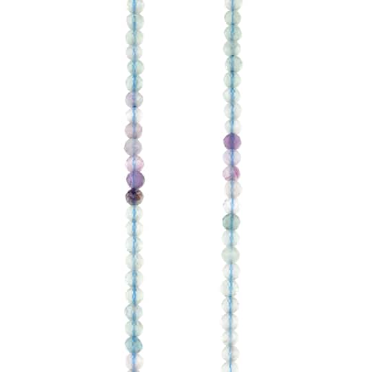 Mix Ombre Fluorite Faceted Round Beads, 2.5mm by Bead Landing&#x2122;